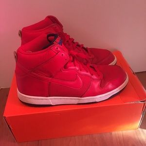 Nike dunk red 1s